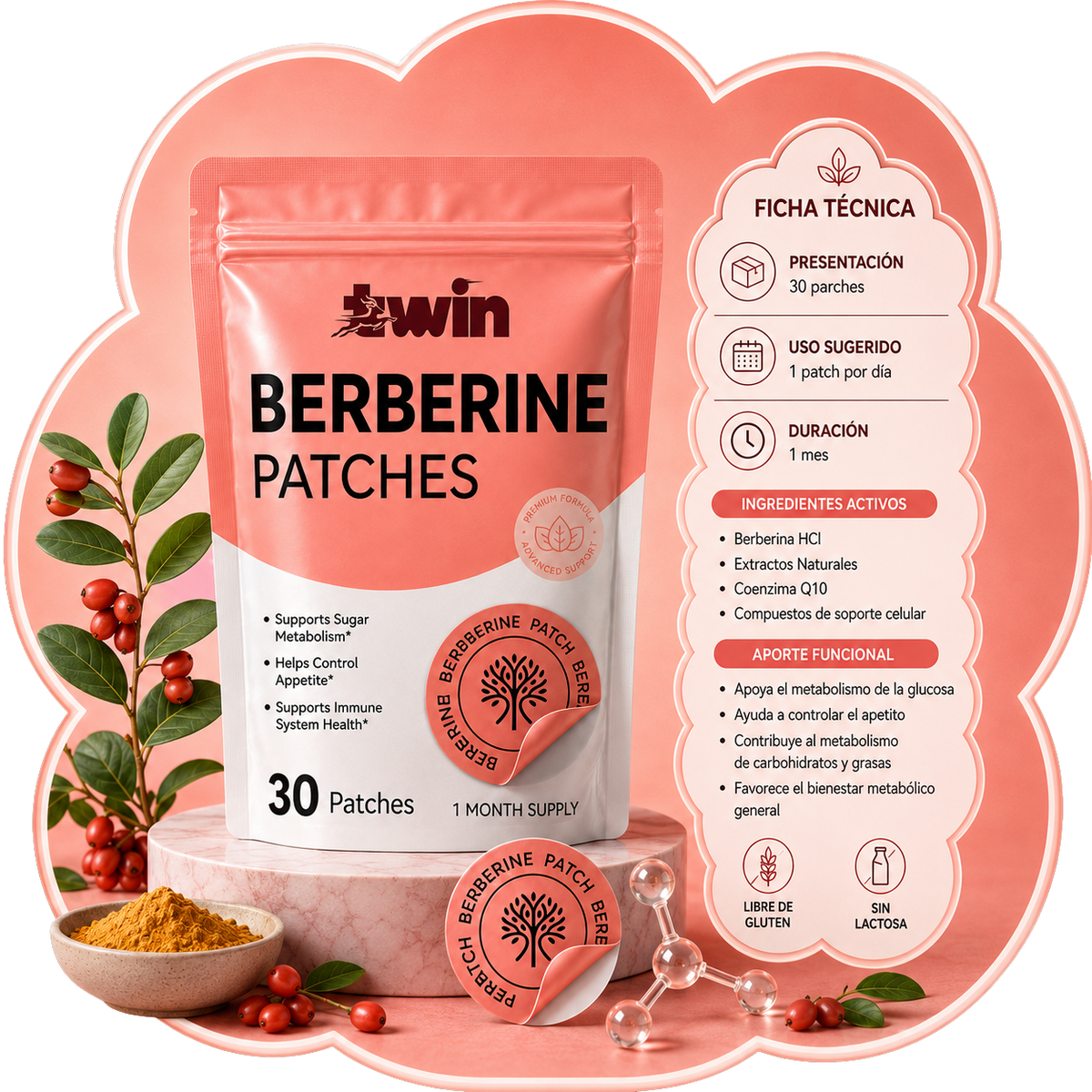 TWIN® / BERBERINE PATCHES